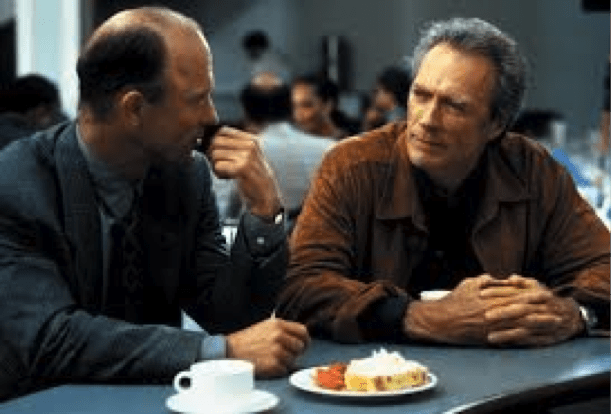 Ed Harris e Clint Eastwood in Potere assoluto (1997) di Clint Eastwood