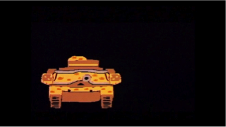 Un frame tratto dal video sperimentale War paint