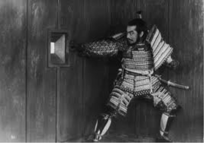 Toshiro Mifune in Il trono di sangue di Akira Kurosawa